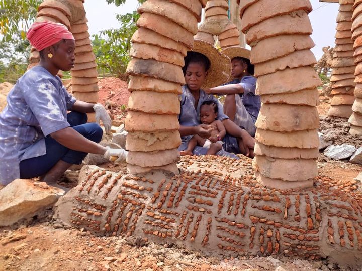 a picture of the akodi orisa artists working at the akodi orisha