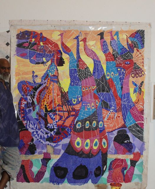 a post showing Moyo OKediji art piece